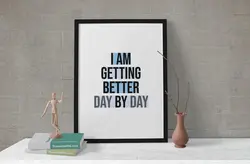 تابلو دکوراتیو مدرن و الهام بخش، مناسب دیوار اتاق بالای میز کار یا میز تحریر