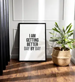 تابلو دکوراتیو مدرن و الهام بخش، مناسب دیوار اتاق بالای میز کار یا میز تحریر