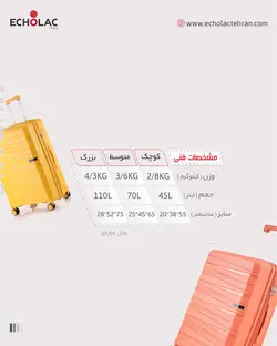 چمدان کانوود مدل مورانو سایز متوسط