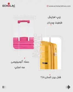 چمدان کانوود مدل مورانو سایز متوسط