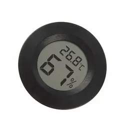 دماسنج و رطوبت سنج پنلی گرد مشکی