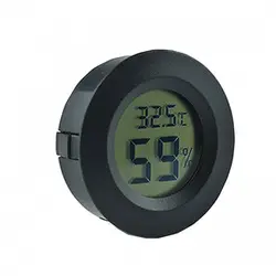 دماسنج و رطوبت سنج پنلی گرد مشکی