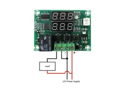 ماژول ترموستات دیجیتال XH-W1219 دارای نمایشگر و کلیدهای کنترلی