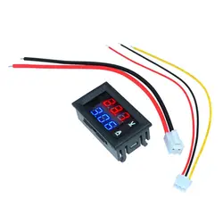 ولت متر و آمپرمتر روپنلی دو رنگ قرمز و آبی 10A – 100V