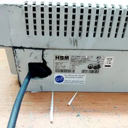 کاغذ خردکن کارکرده hsm 104.3 رشته ای  (فقط سری )