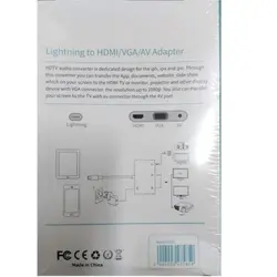 مبدل لایتنینگ به HDMI /VGA/AV مدل 7585C