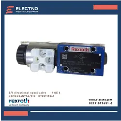 شیر قرقره جهت دار کد 4/3 4WE 6 D62/EG24N9K4/B10 R900915069 برند REXROTH