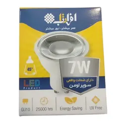 لامپ هالوژن ال ای دی افرا تاب مهتابی 7 وات GU10