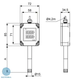 ترانسمیتر دما و رطوبت آتونیکس Autonics THD-WD1-C
