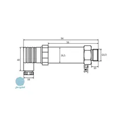 ترانسمیتر فشار دیافراگمی Atek BT-10-214-400B-G1/2
