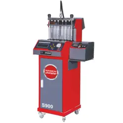 شستشوی انژکتور 6 سیلندر با نمایشگر لمسی و تخلیه اتوماتیک با تستر سنسورها کیت رو کار و ریل 405