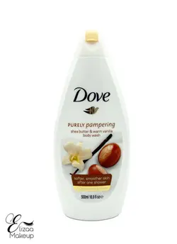 شامپو بدن کرمی داو حاوی شی باتر و وانیل purely pampering حجم 500 میل