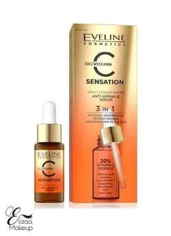 سرم ضدچروک ویتامین C اولاین Eveline Biovitamin C Sensation حجم 18 میلی لیتر