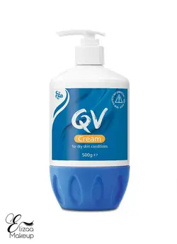 کرم مرطوب کننده پمپی پوست خشک کیووی qv حجم 500 گرم