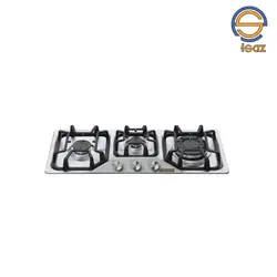 اجاق گاز صفحه ای استیل سه شعله مدل RA145S