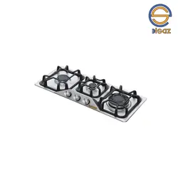 اجاق گاز صفحه ای استیل سه شعله مدل RA145S