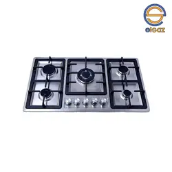 اجاق گاز صفحه ای جنرال 5 شعله استیل رومیزی طرح بوش