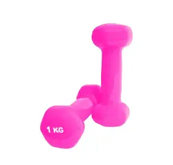 دمبل ایروبیک بانوان 1 کیلویی بسته 2 عددی