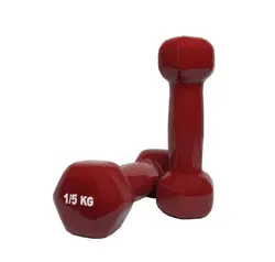 دمبل ایروبیک بانوان 1.5 کیلویی بسته 2 عددی