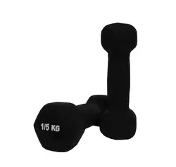 دمبل ایروبیک بانوان 1.5 کیلویی بسته 2 عددی