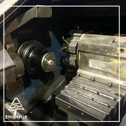 دستگاه cnc تراش افقی 2محور HYUNDAI کره  مدل  HIT 15S