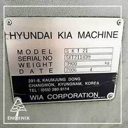 دستگاه cnc تراش افقی 2محور HYUNDAI کره مدل KIA SKT 21