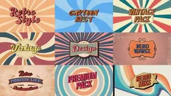دانلود پروژه آماده افترافکت مجموعه تایتل قدیمی Retro Titles