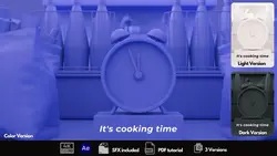 دانلود پروژه آماده افترافکت لوگو موشن زمان آشپزی Cooking Time