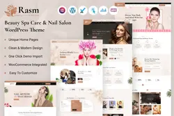 دانلود قالب وردپرس سالن زیبایی و خدمات ناخن Rasm – Beauty Spa Care &amp; Nail Salon