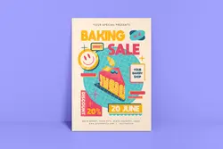 دانلود قالب لایه باز بروشور تخفیف و حراج خوراکی