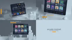 دانلود پروژه آماده افتر افکت ارائه ماکت وب