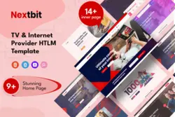 دانلود قالب ارائه دهنده تلویزیون و اینترنت NextBit