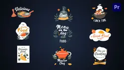 دانلود پروژه آماده پریمیر پرو تایتل آشپزی Cooking titles