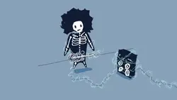 دانلود فوتیج انیمیشن گیتار الکتریک و منفجر شدن نوازنده