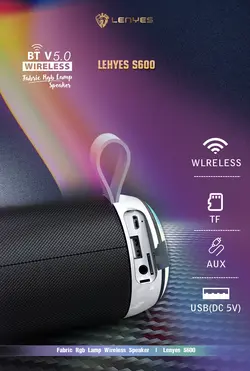 اسپیکر بلوتوث قابل حمل LENYEES مدل S600
