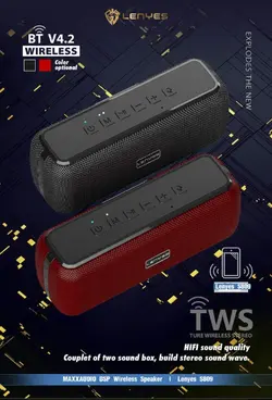 اسپیکر بلوتوث قابل حمل LENYES مدل S809S809