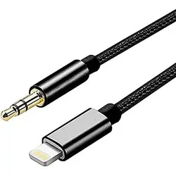 کابل انتقال صدا Lightning به AUX لنییس مدل AX99 طول 1 متر