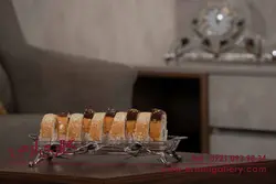 رولت خوری نقره و کریستال طرح گل شیپوری ES_4621