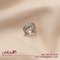 انگشتر نقره طرح جواهر  ES_533