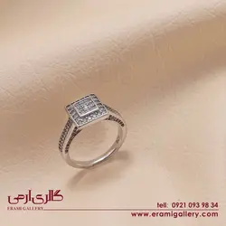 انگشتر نقره طرح جواهر ES_1778