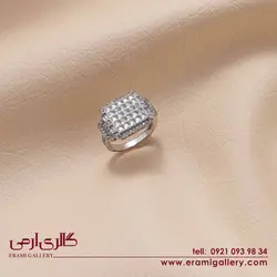 انگشتر نقره طرح جواهر ES_3693