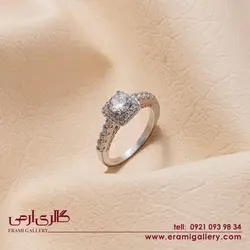 انگشتر نقره طرح جواهر ES_5584