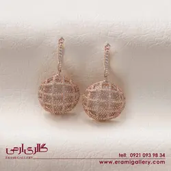 گوشواره نقره آویز طرح جواهر ES_906