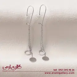 گوشواره نقره آویز زنجیری ES_5437