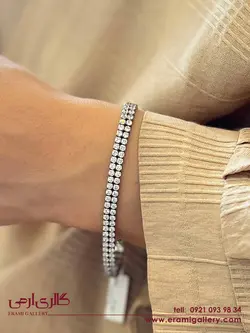 دستبند نقره طرح جواهر ES_4261