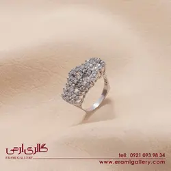 انگشتر نقره طرح جواهر ES_2818