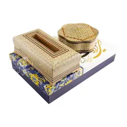 ست شکلات خوری و جادستمالی خاتم کاری (میزبان 1)