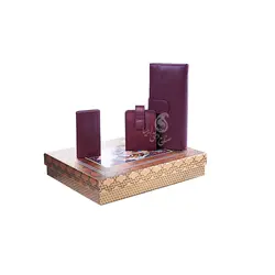 ست چرم زنانه آراسته ۴