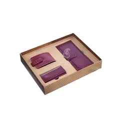 ست چرم زنانه آراسته ۴