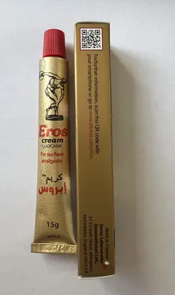 کرم تاخیری ایروس اصل انگلستان گرید Aدارای بچ کد (بارکد اصالت کالا)تاریخ انقضا EROS CREAM 2028/02/08 به همراه هدیه